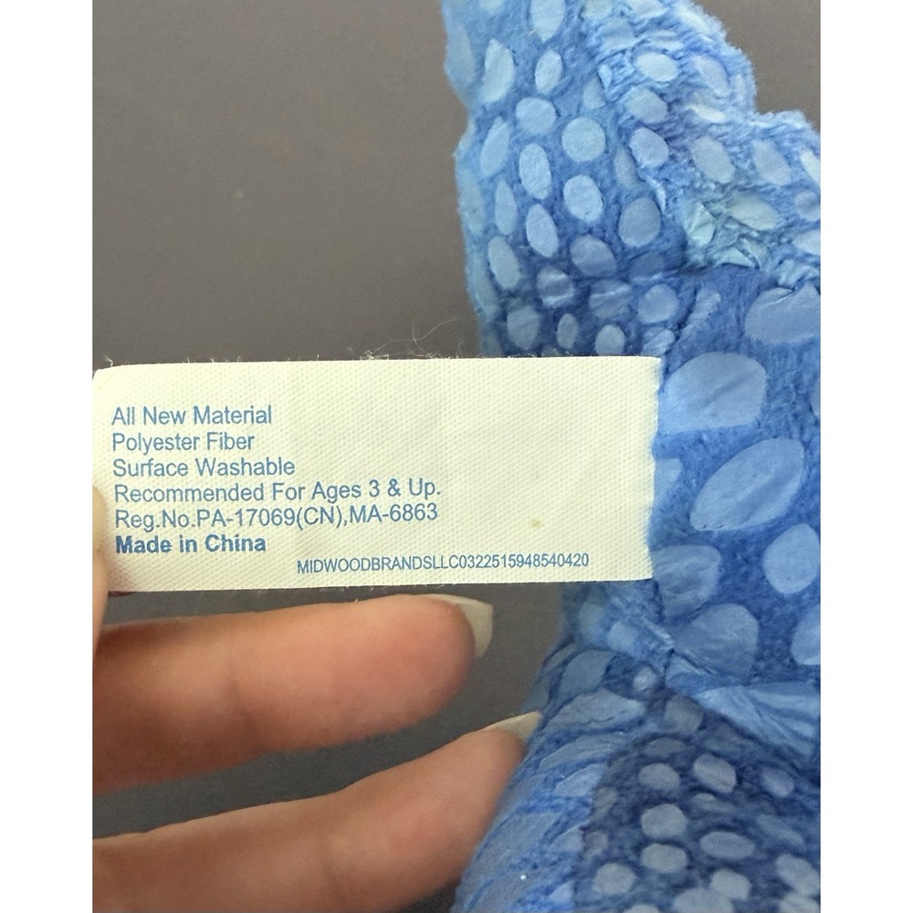 Dinosaur Plush Midwood Brands Triceratops Metallic Scale Green Blue Multi - Picture 9 of 9